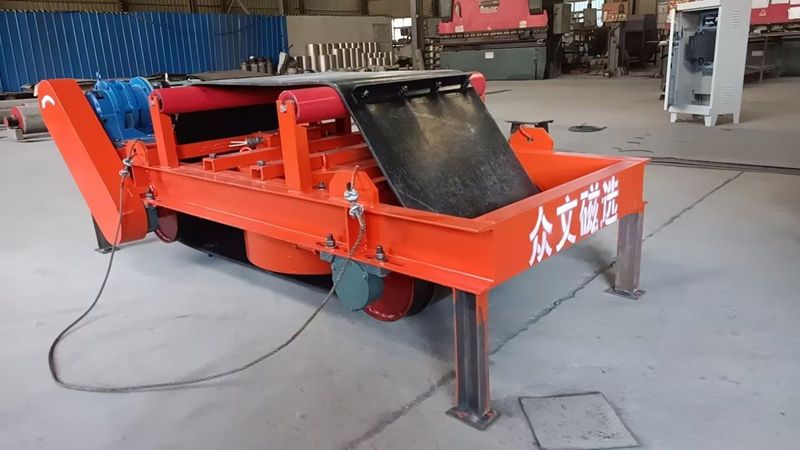 帶式除鐵器的帶速設計主要取決因素